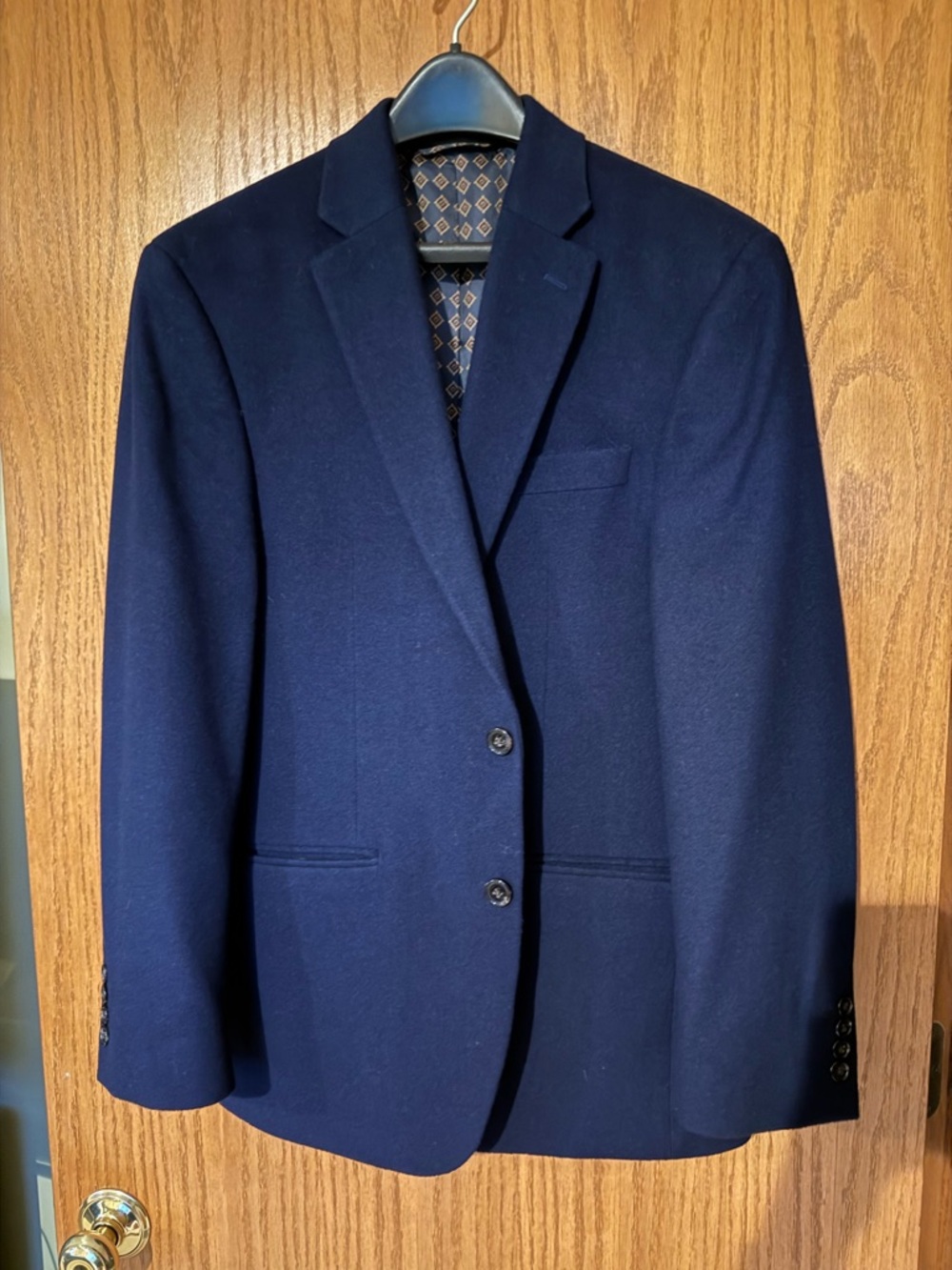 Ralph Lauren Men's Navy Single-Breasted Blazer - Wool/silk/cashmere - size 38R